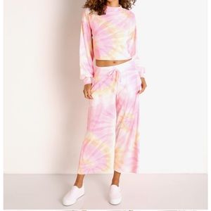 Beach Riot Hailey Sunrise Tie Dye Wide Leg Pants